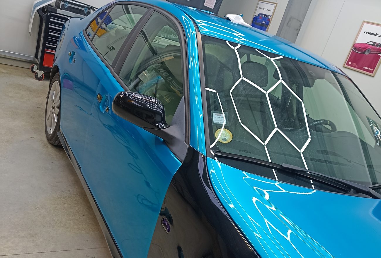 Saab 9-3 covering et marquage — marquage hexagonal