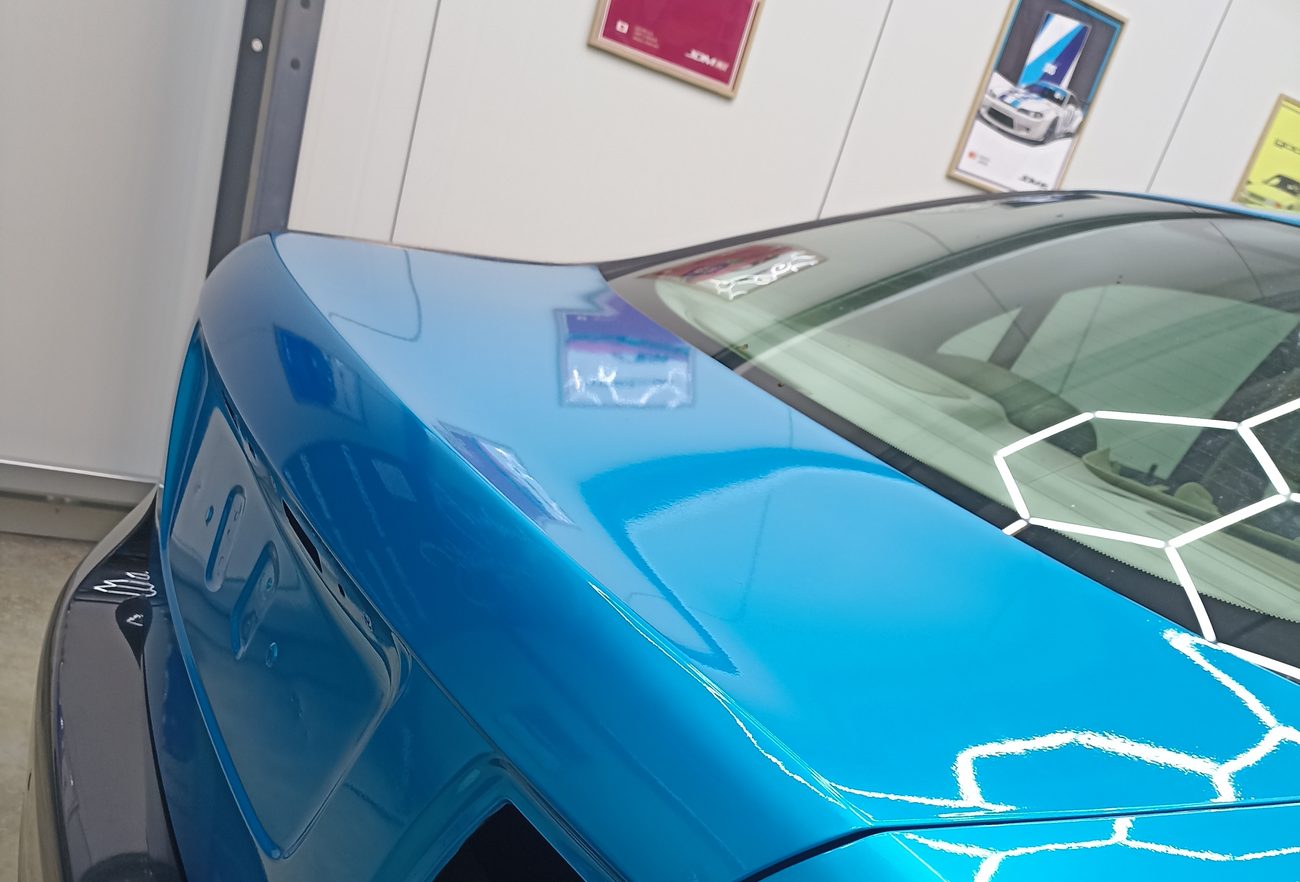 Saab 9-3 covering et marquage — détail marquage toit