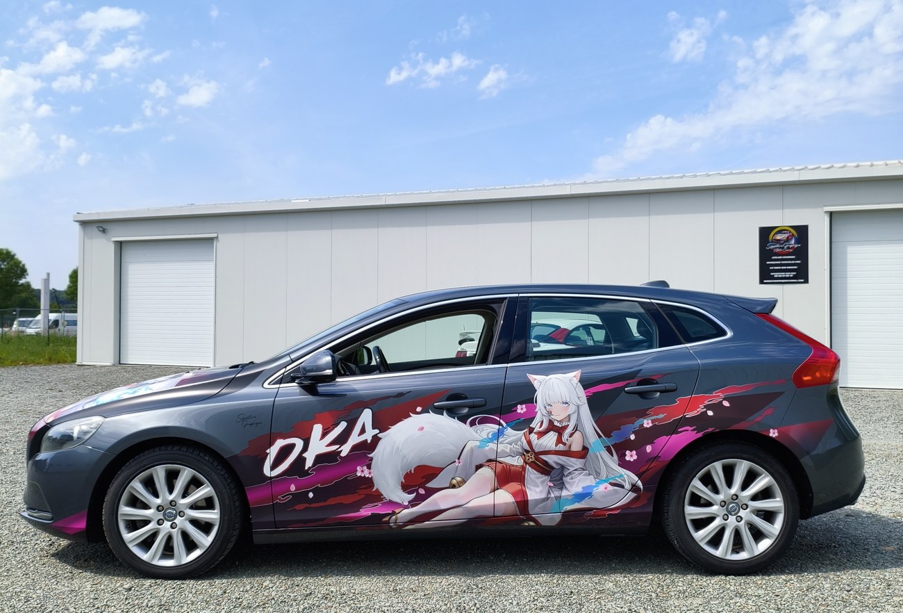 Volvo V40 kit déco OKA — vue latérale complète