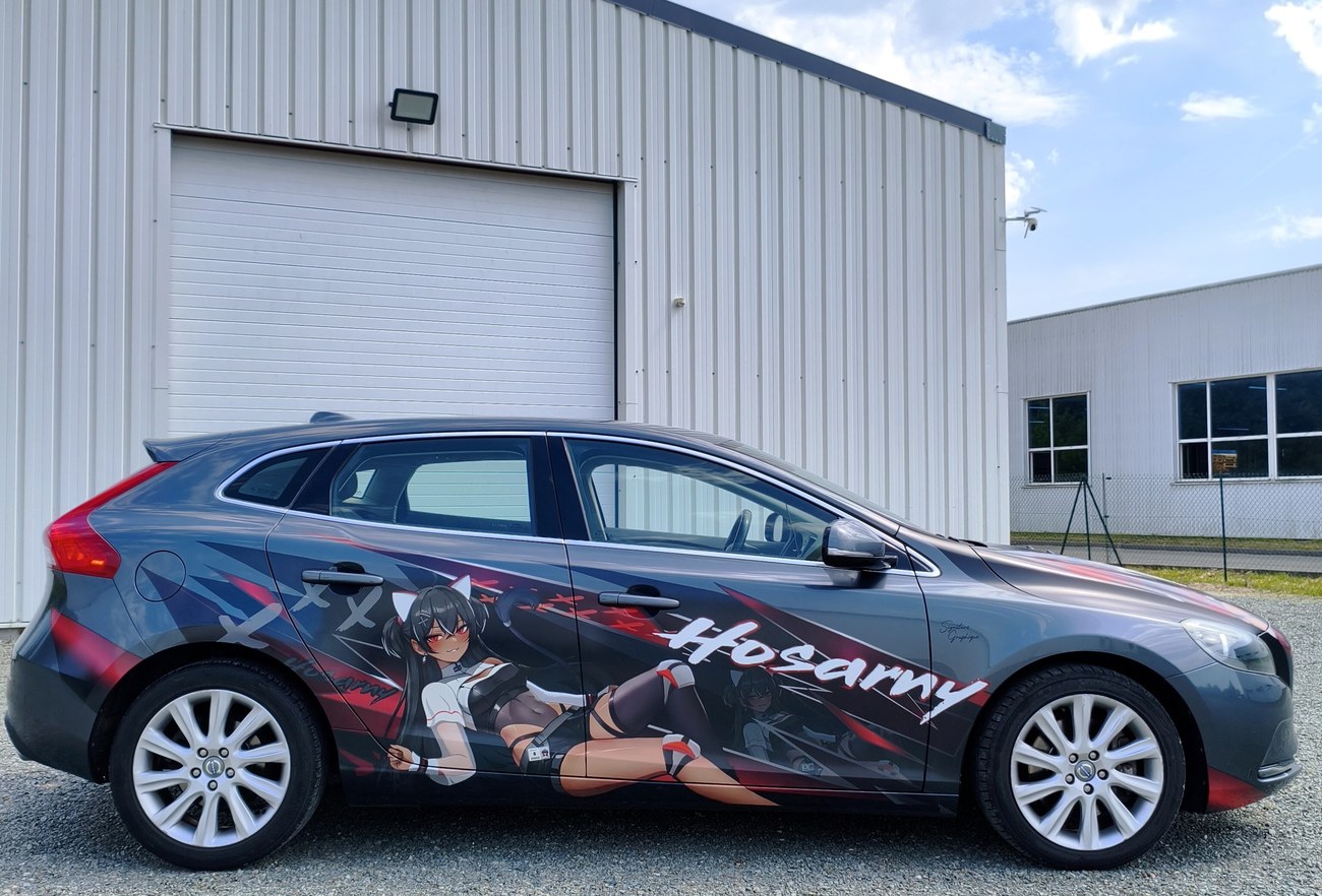 Volvo V40 kit déco Hosarny — vue latérale complète