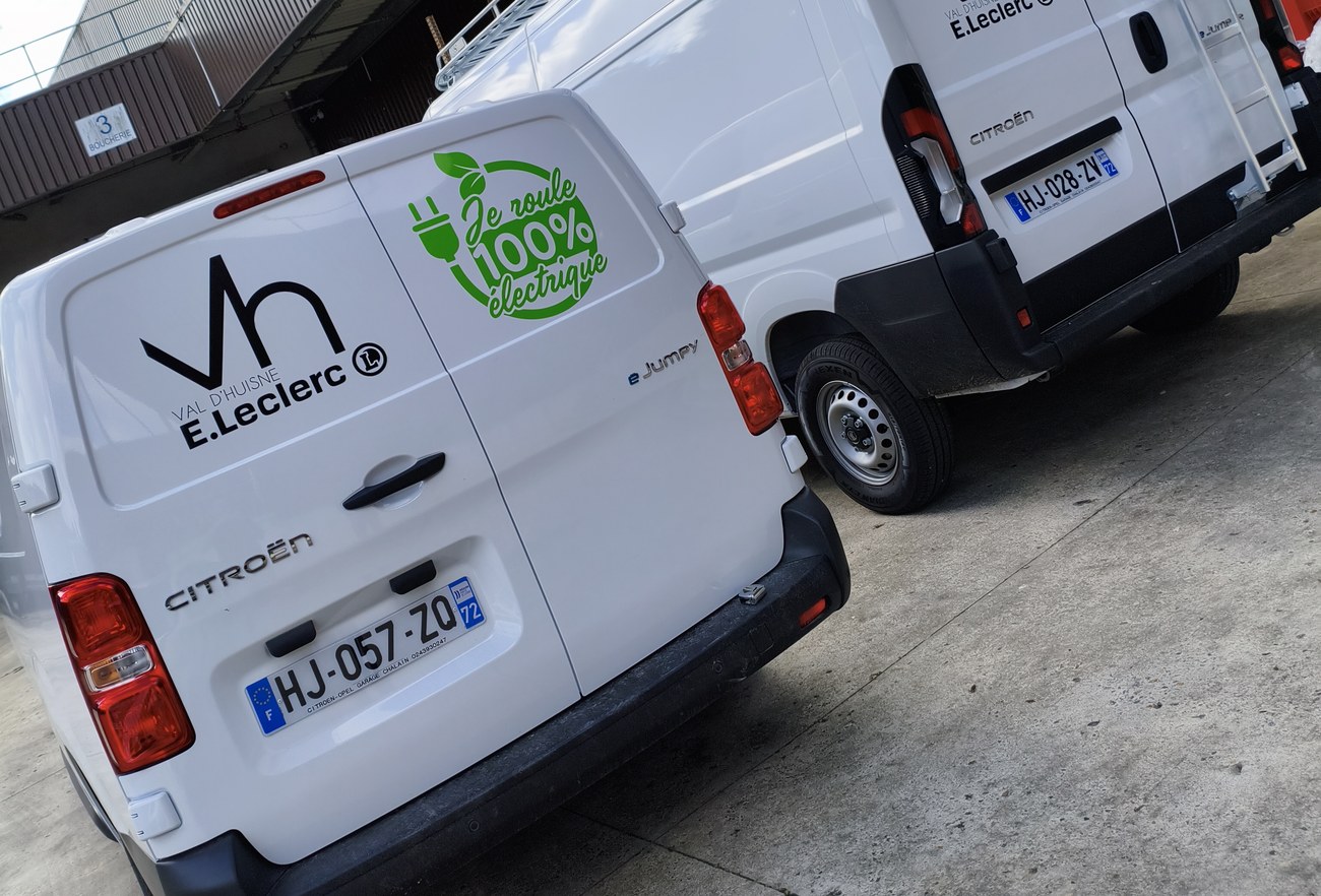 Flotte électrique E.Leclerc Val d'Huisne — e-Jumpy et Jumper